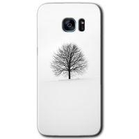 Galaxy S7 Edge Kılıf HD Desen Baskılı Arka Kapak - Alone Tree