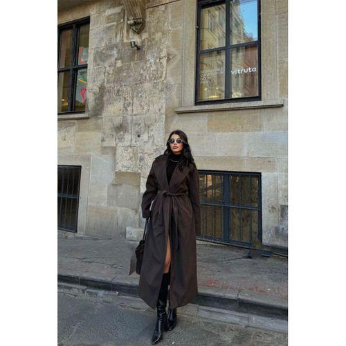 KAŞE KABAN MAXİ - Kahverengi