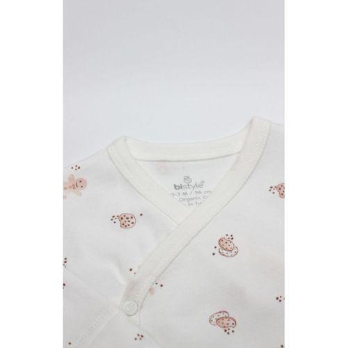 Bistyle Bistyle 3lü Zıbın Takım Cookies Make Happy 13117 Ekru