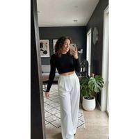 Kadın Yüksek Bel Pileli Palazzo Pantolon