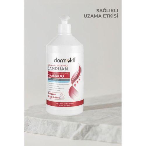 Dermokil Kolojen & Siyah Sarımsak Sağlıklı Uzama Etkili Şampuan 1 LT