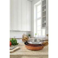 Turna Bakır Acemli Tava 3'lü Takım 1,2,3 No Makine Dövme Kırmızı Turna7610-1