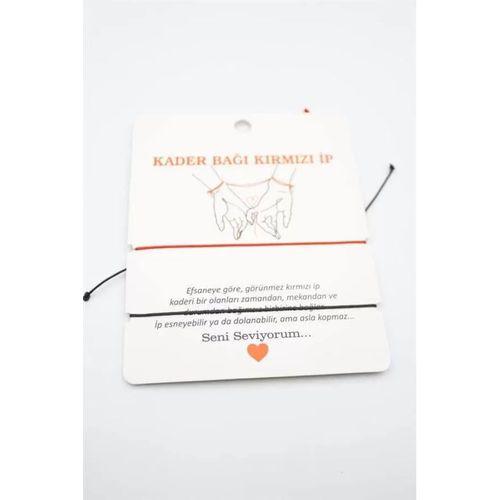 2'li Arkadaş Bilekliği - Kırmızı