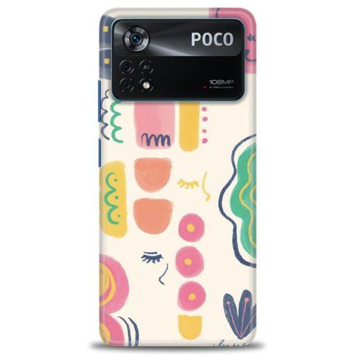 Xiaomi Poco X4 Pro 5G Kılıf HD Baskılı Kılıf - Çizim + Tam Ekran Koruyucu