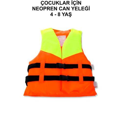 S Beden 4-8 Turuncu Yaş Çocuk Can Yeleği Neopren Sünger Yüzme Yeleği Çocuklar İçin Yüzdürme Yeleği
