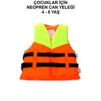 S Beden 4-8 Turuncu Yaş Çocuk Can Yeleği Neopren Sünger Yüzme Yeleği Çocuklar İçin Yüzdürme Yeleği