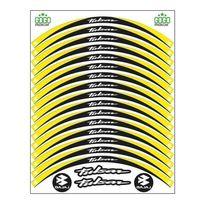 BAJAJ Bajaj Sarı Siyah Pulsar Uyumlu Reflektörlü 1 Set Jant Şeridi