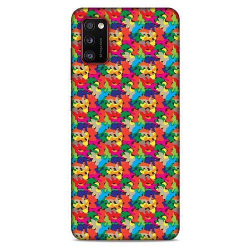 Lopard Samsung Galaxy A41 Uyumlu Kılıf Kamuflaj (28) Arka Kapak