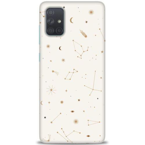 Samsung Galaxy A71 Kılıf HD Baskılı Kılıf - Yıldız Haritası + Tam Ekran Koruyucu