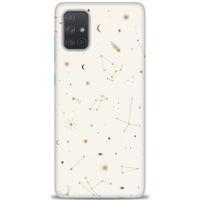 Samsung Galaxy A71 Kılıf HD Baskılı Kılıf - Yıldız Haritası + Tam Ekran Koruyucu