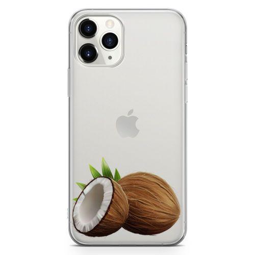 Apple iPhone 11 Pro Max Kılıf Hindistan Cevizi Arka Kapak Koruma Desenli Full Koruyucu