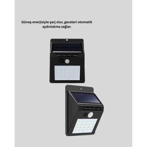 4 Modlu Solar Led Bahçe Ve Garaj Lambası