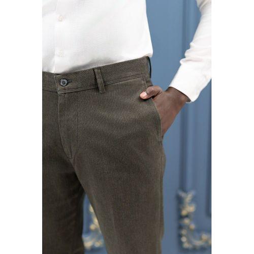 Regular Fit Pamuklu Dokulu Kışlık Gabardin Pantolon