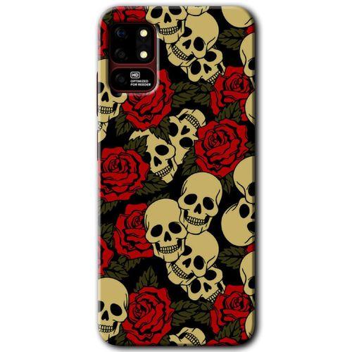 Reeder S19 Max Kılıf HD Desen Baskılı Arka Kapak - Kurukafa Aşk