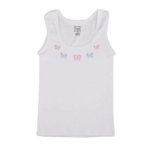 Tutku 166 Kız Geniş Askılı İşlemeli Atlet