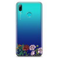 Huawei Y7 2019 Kılıf Çiçek Üçlü Arka Kapak Koruma Desenli Full Koruyucu