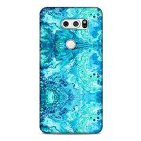 Mermer Desenli (36) Tema Glitter Kılıf Deniz Mavisi LG K40S Kılıf