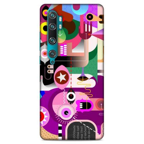 Lopard Xiaomi Mi Cc9 Pro Uyumlu Kılıf Soyut Sanat (22) Desenli Tam Koruma Kılıfı