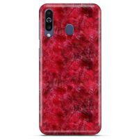 Mermer Desenli (6) Tema Silikon Kılıf Kırmızı Alcatel 1S Kılıf