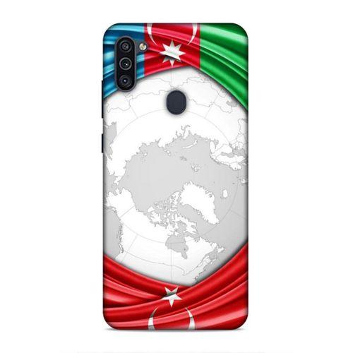 Samsung Galaxy M11 Uyumlu Kılıf Azarbaijan (17) Tasarım Kılıf Dünya Bayraklar