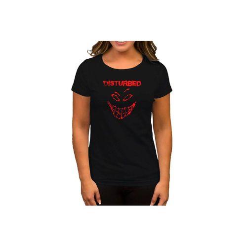 Disturbed Logo Essential Siyah Kadın Tişört