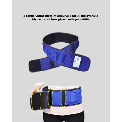 132 cm Motorlu Masaj Kemeri – 5 Kademe Hız, 2 Fonksiyon, Titreşimli Tasarım