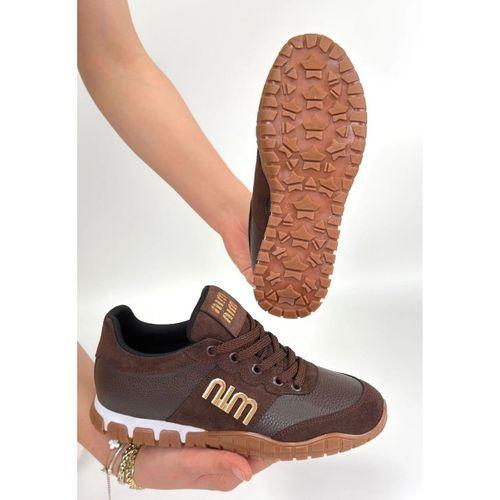 Marje Kahverengi Cilt Bağcıklı Spor Ayakkabı