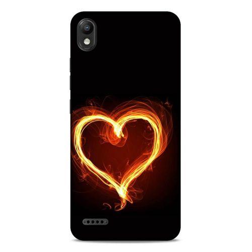 Lopard LG K20 2019 Uyumlu Kılıf FireX (24) Darbe Emici Kılıf Ateşli Kalp