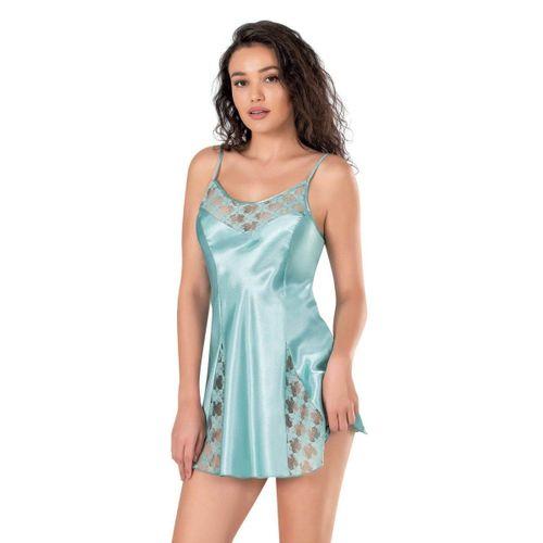 Aqua Saten Gecelik