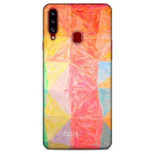 Samsung Galaxy A20s Kılıf Pastel Renkler (26) Tpu Silikon Kılıf Sarı Kırmızı