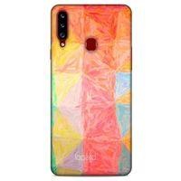 Samsung Galaxy A20s Kılıf Pastel Renkler (26) Tpu Silikon Kılıf Sarı Kırmızı