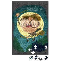 Harry Potter Magical Wizard Nerd Boy with Castle Puzzle