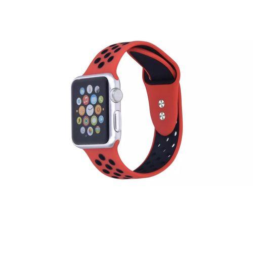 Apple Watch 2 3 4 5 6 - 42-44mm Delikli Silikon Spor Kordon Kayış