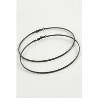 Zincir Desenli Metal Halka Küpe 8-9-10 cm