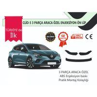 Renault Clio Uyumlu 5 Ön Tampon Eki Custom Ön Lip 3 Parça Plastik Ürün