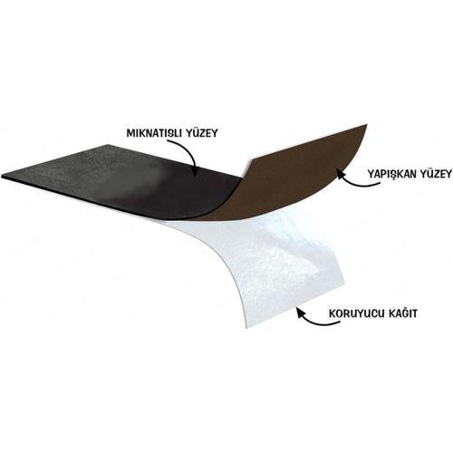 70x100 cm x 1 mm Kendinden Yapışkanlı Tabaka Magnet Mıknatıs Levha, Güçlü Yapışkanlı Mıknatıs