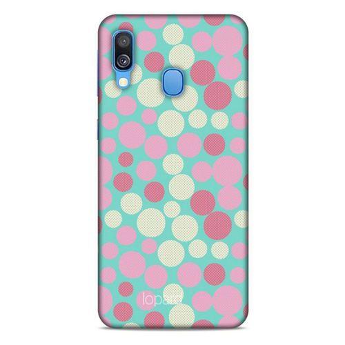 Samsung Galaxy A40 Kılıf Pastel Renkler (50) Shockproof Kılıf Bordo Pembe