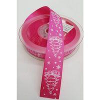Koyu Pembe Yılbaşı Grogren Kurdele 2,5 cm