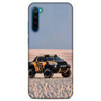 Lopard Xiaomi Redmi Note 8T Uyumlu Kılıf PickUpX (44) Tough Armor Kılıf Turuncu Siyah