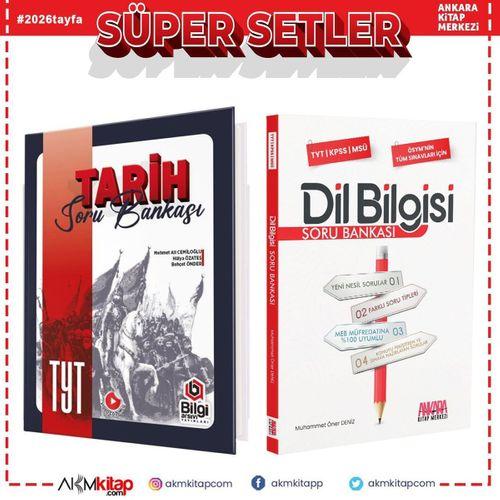 Bilgi Arşivi TYT Tarih ve AKM Dil Bilgisi Soru Bankası Seti 2 Kitap