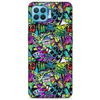 Graffitix (1) Desenli Silikon Kapak Oppo Reno 4 Lite Kılıf