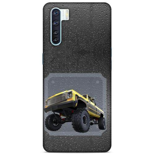 Lopard Oppo A91 Uyumlu Kılıf PickUpX (22) Tam Koruma Kılıfı Sarı Siyah