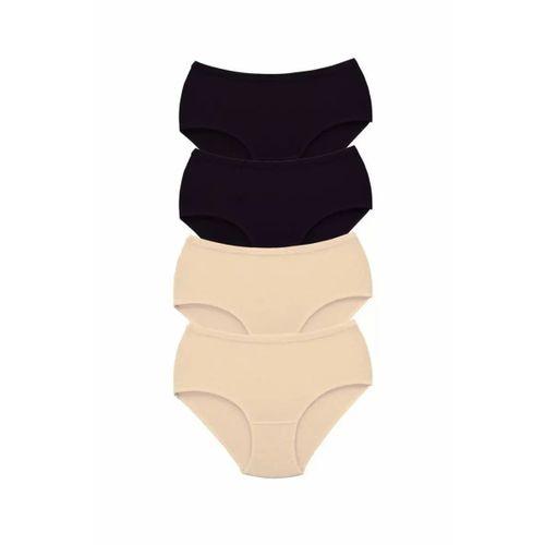 4 Adet Tutku Kadın Yüksek Bel Bato Kalın Lastik Külot S2