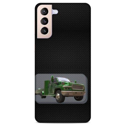 Lopard Samsung Galaxy S21 Plus Uyumlu Kılıf PickUpX (25) Antişok Kapak Koyu Yeşil