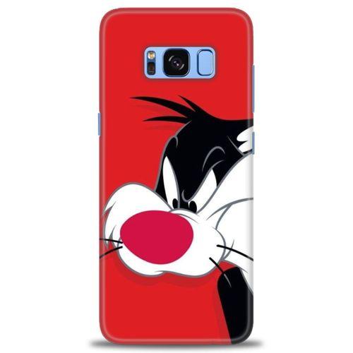 Samsung Galaxy S8 Plus Kılıf HD Baskılı Kılıf - Sylvester + Tam Ekran Koruyucu