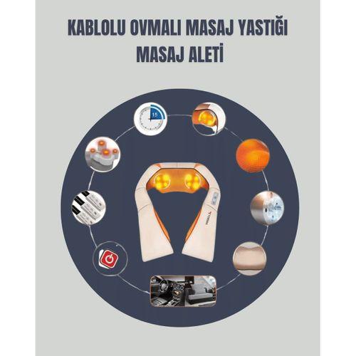 6 Başlıklı Isıtmalı Masaj Cihazı – Tüm Vücut İçin Derin Kas Masajı