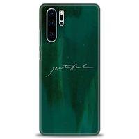 Huawei P30 Pro Kılıf HD Baskılı Kılıf - Grateful + Tam Ekran Koruyucu