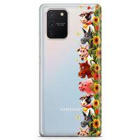 Samsung Galaxy S10 Lite Kılıf Keçi At Eşek Arka Kapak Koruma Desenli Full Koruyucu