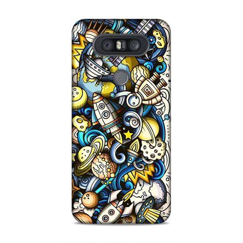 LG Q60 Kılıf Uzay Yolu Arka Kapak Silikon Koruma Full Koruyucu