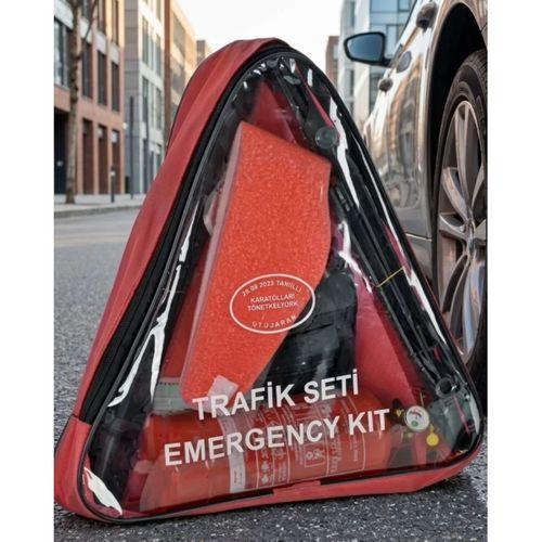Acil Durum Trafik Seti Reflektör Yangın Tüpü Ve İlk Yardım Çantalı